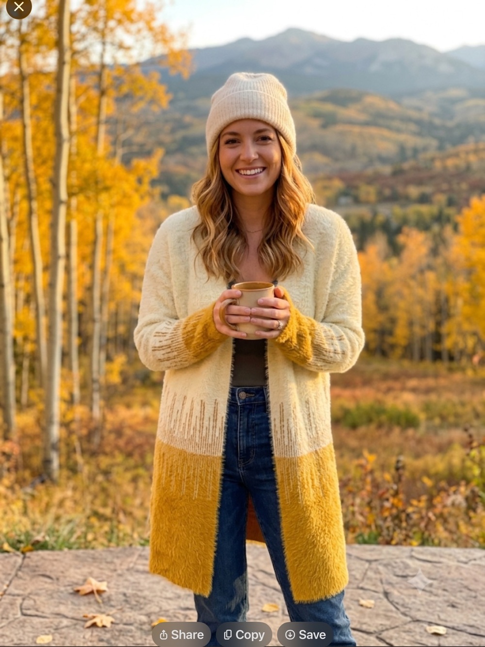 Maurice’s Cozy Two-Tone Yellow Open Cardigan Sweater NWT large fall cozy soft